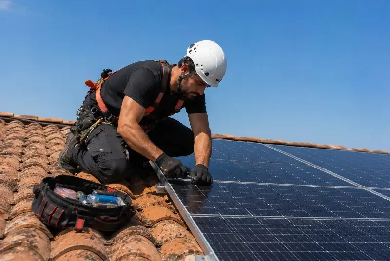 Maintenance et monitoring de panneaux solaires à Propières